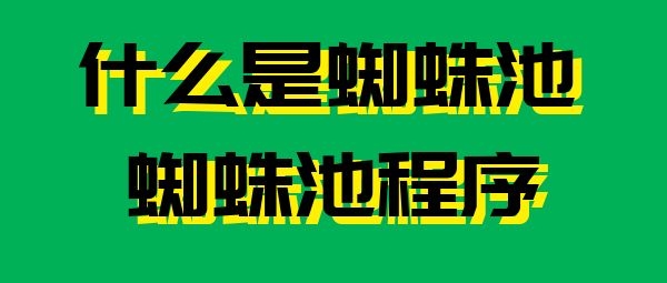 什么是蜘蛛池？什么是蜘蛛池程序?