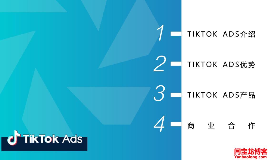 TIKTOK ADS产品及广告介绍